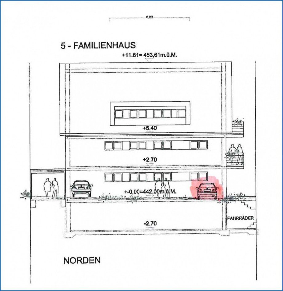 Ansicht Norden Etagenwohnung Radolfzell am Bodensee / G�ttingen