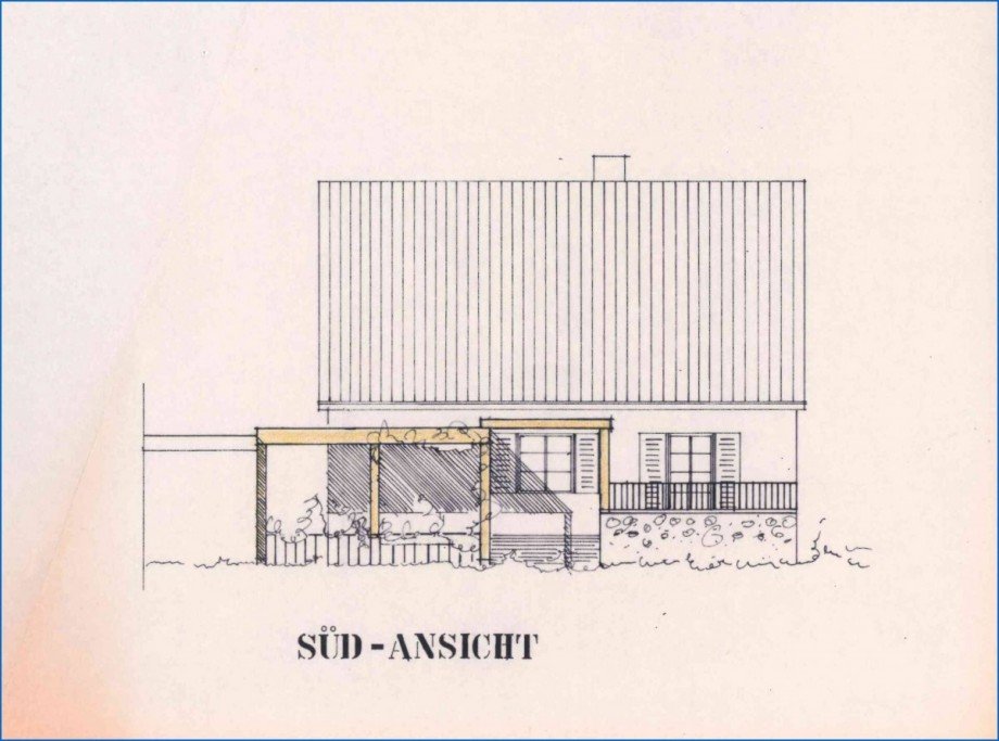 Ansicht S�d Einfamilienhaus Radolfzell am Bodensee / B�hringen