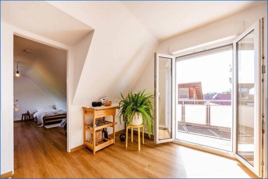 Wohnzimmer Dachgeschosswohnung �berlingen am See