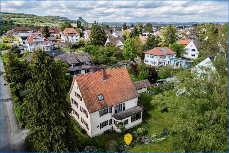 Luftbild Einfamilienhaus Singen am Hohentwiel