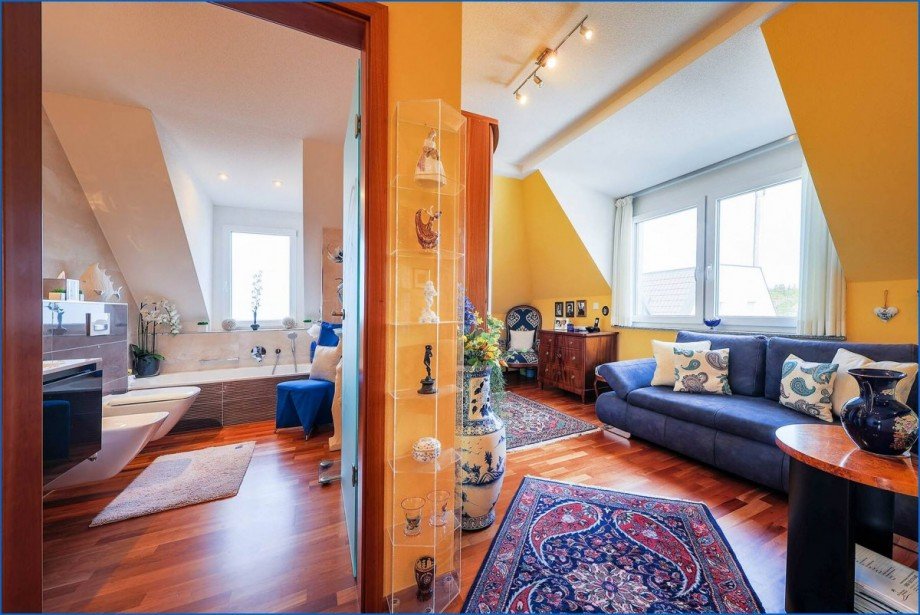 Bad 1 Dachgeschosswohnung Radolfzell am Bodensee