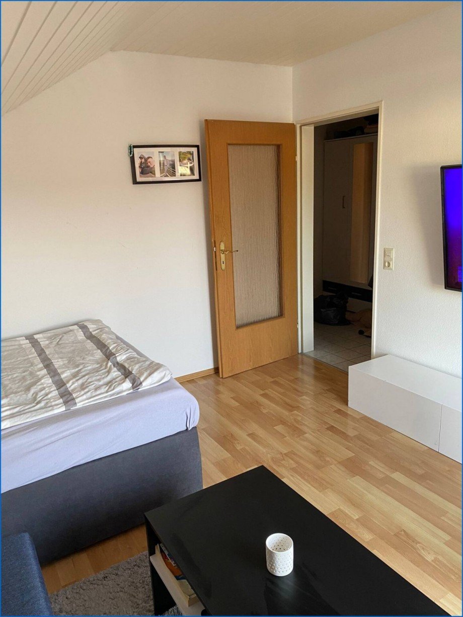 Wohn,- und Schlafzimmer Dachgeschosswohnung Radolfzell am Bodensee