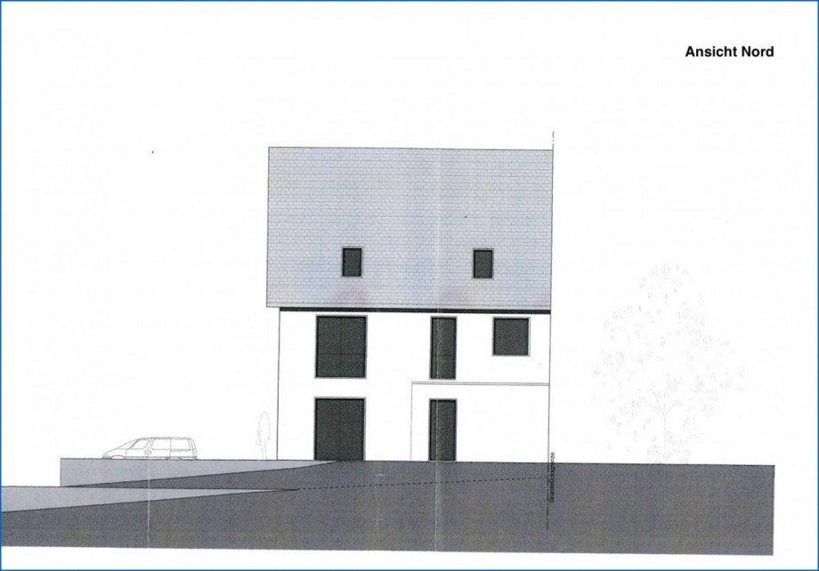 Ansicht Nord Doppelhaush�lfte Gottmadingen / Bietingen