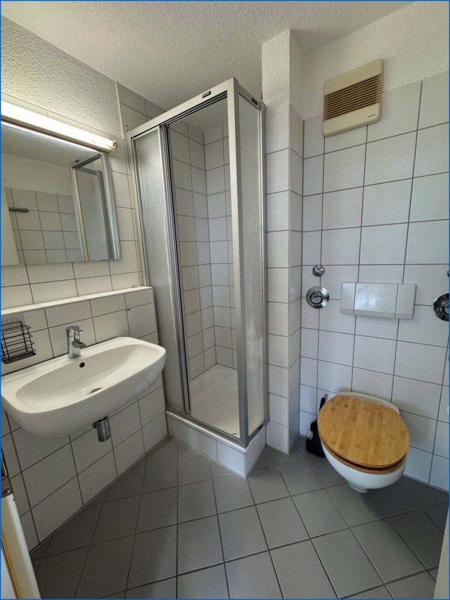 Bad mit Dusche und WC Dachgeschosswohnung Singen am Hohentwiel