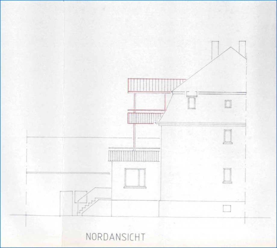 Ansicht Nord Mehrfamilienhaus Radolfzell am Bodensee