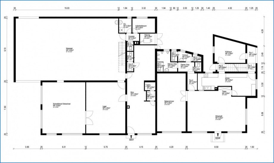 EG Grundriss Gewerbe (gesamt) Industrieanlagen Stockach / Espasingen