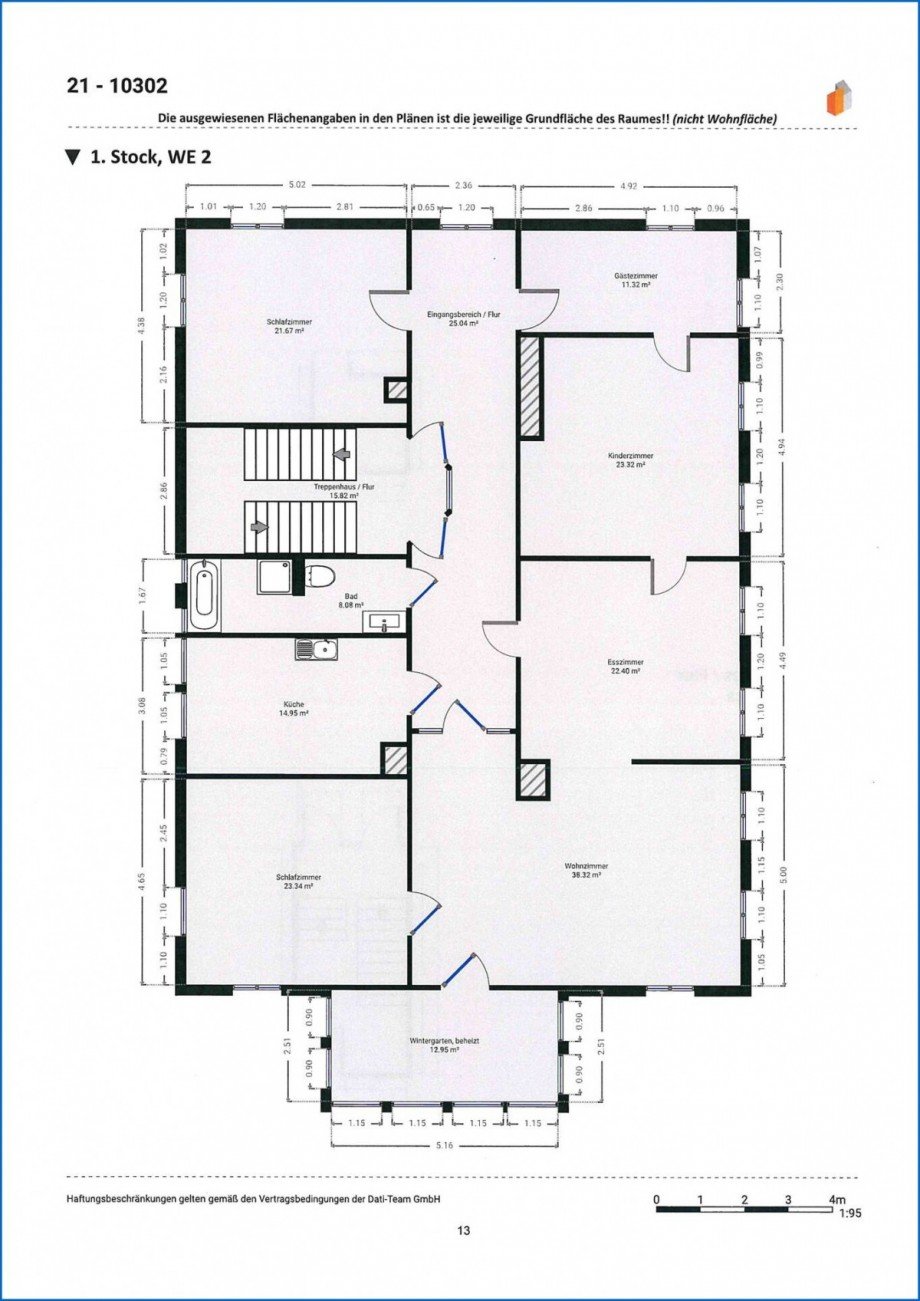 Grundriss OG Villa Stockach / Zizenhausen