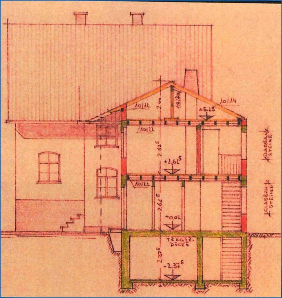 Grundriss Schnitt Nr.5a Einfamilienhaus Singen am Hohentwiel