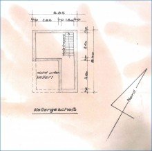 KG Grundriss Steisslingen: Einfamilienhaus m. sch�nem, gro�em Bau-Grundst�ck (knapp 1000 qm) u. viel Nutzfl�che!