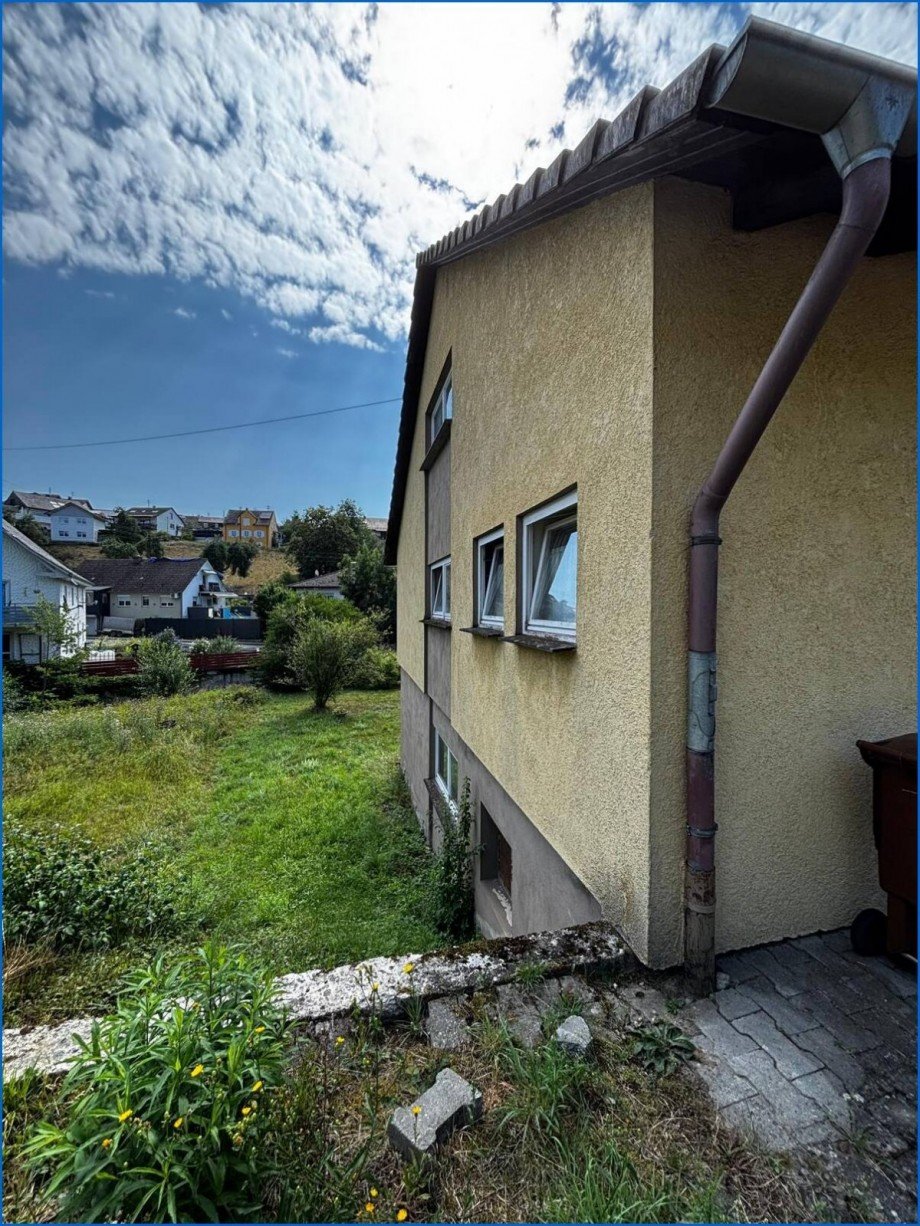 Ansicht linke Hausseite Einfamilienhaus Stockach