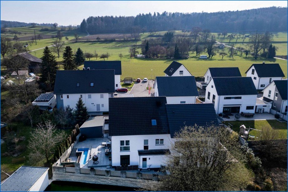 Luftbild Doppelhaush�lfte Gottmadingen / Bietingen