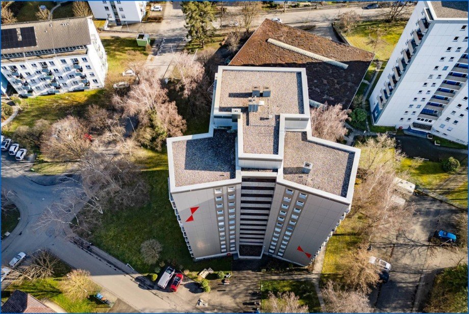 Dachansicht Etagenwohnung Radolfzell am Bodensee