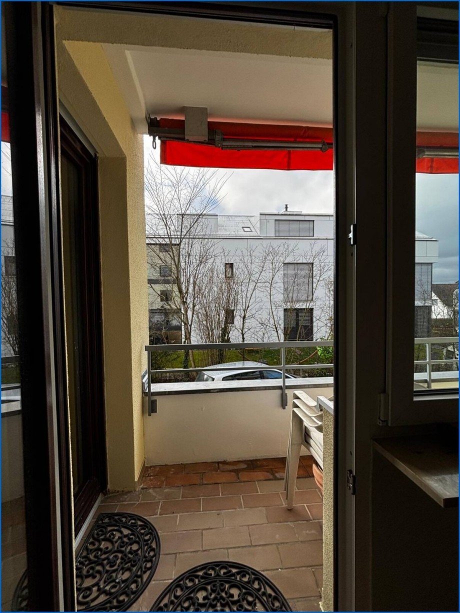 Zugang kleiner Balkon Erdgeschosswohnung Meersburg