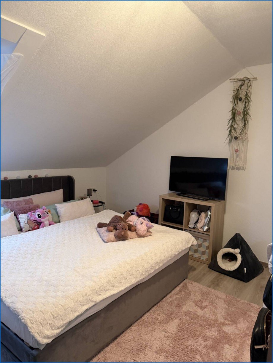 Schlafzimmer Dachgeschosswohnung Radolfzell am Bodensee