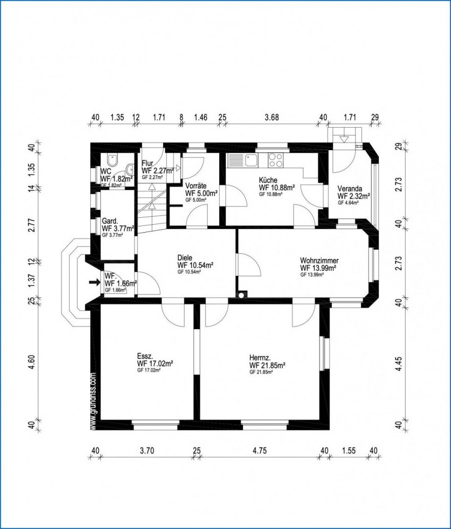 EG Grundriss Einfamilienhaus Singen