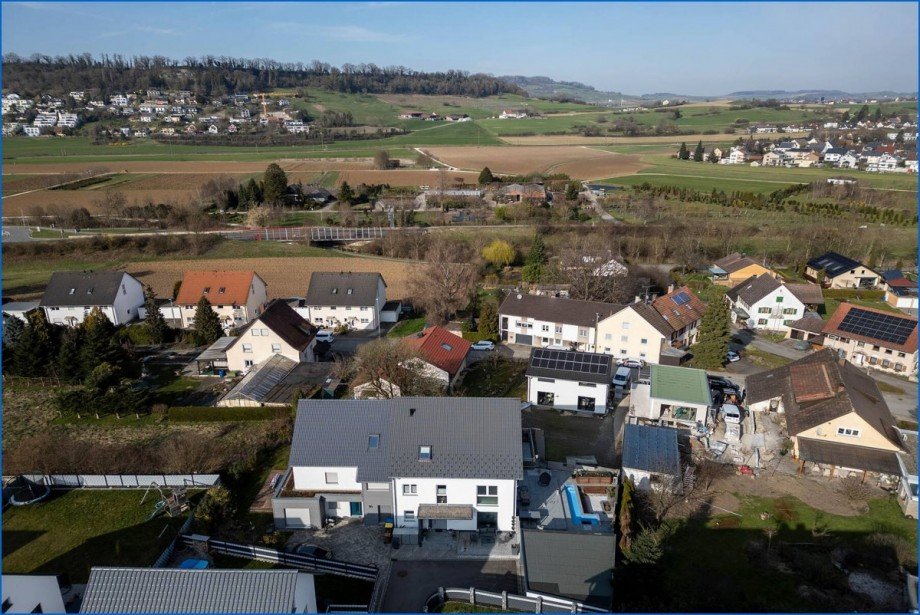 Luftbild Doppelhaush�lfte Gottmadingen / Bietingen