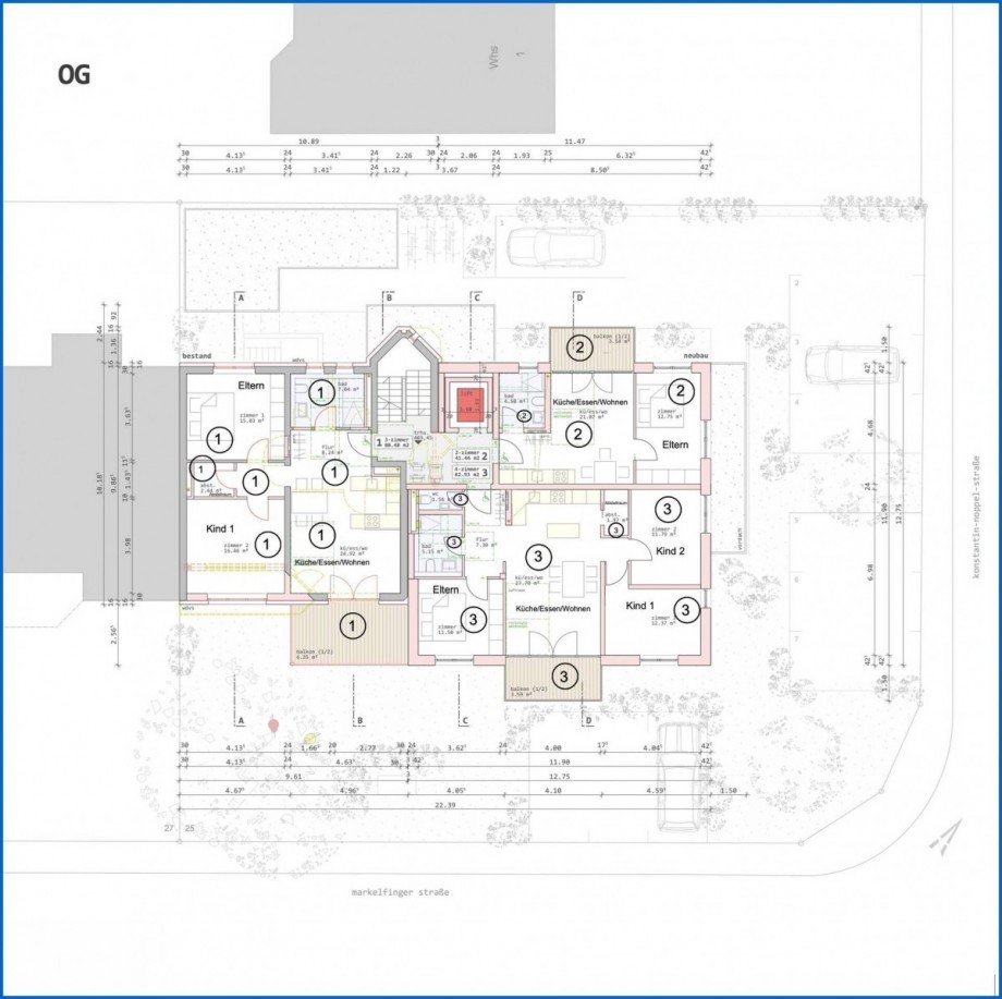 Grundriss OG Etagenwohnung Radolfzell am Bodensee