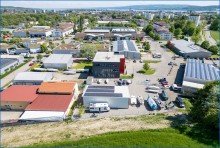 Ansicht Geb�ude von oben Bit Panorama Bodensee B�ro - Praxis - Workspace - Schulung - Produktion - Lager    / 
    EG und 1. OG