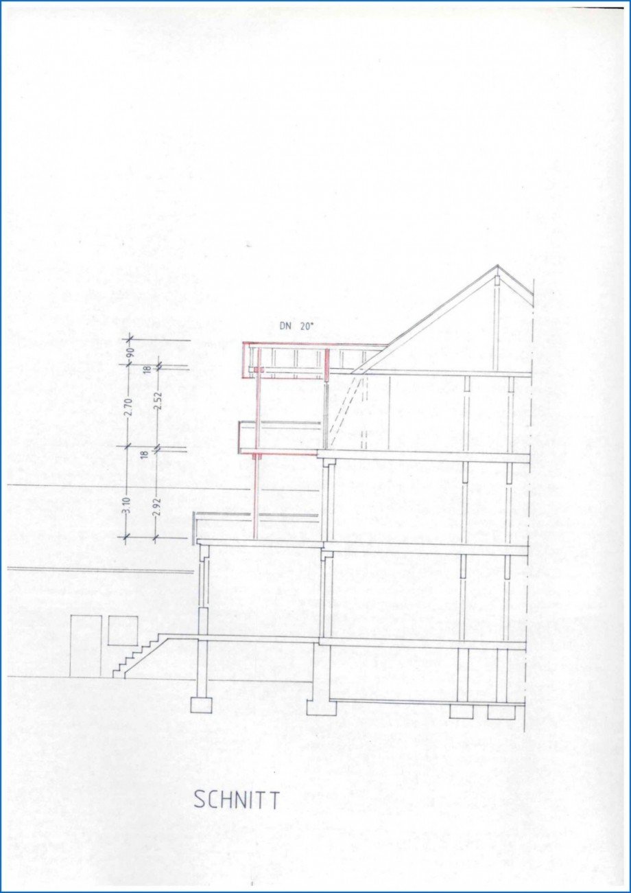 Schnitt Mehrfamilienhaus Radolfzell am Bodensee
