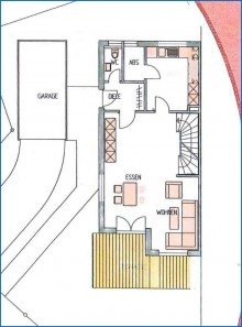 Grundriss EG Sch�ne DHH mit viel Platz und Einzel-Garage in ruhiger Lage - aktuell vermietet!