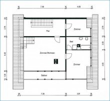 2.OG Grundriss Stilvolles, gro�z�giges EFH mit 2 Garagen in idealer, zentraler Lage von Gailingen!