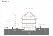 A-A Schnitt VK-START: KFW 55 - Attraktive 3,5 Zi. Wohnung im OG, Balkon, Aufzug, W�rmepumpe, FB-Hzg. PV, etc