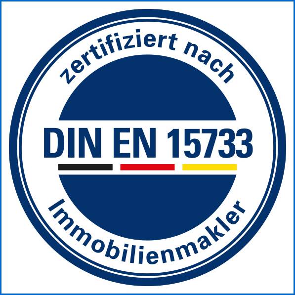 DIA-Zert-Logo_DIN-EN-15733_wei� Dachgeschosswohnung �hningen / Schienen