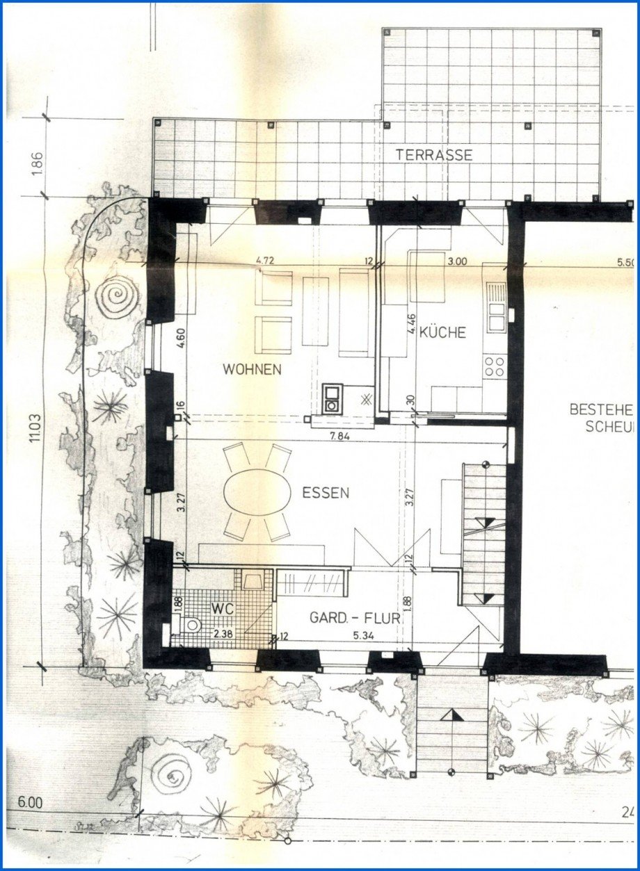 Grundriss, EG Maisonettewohnung Radolfzell am Bodensee / B�hringen