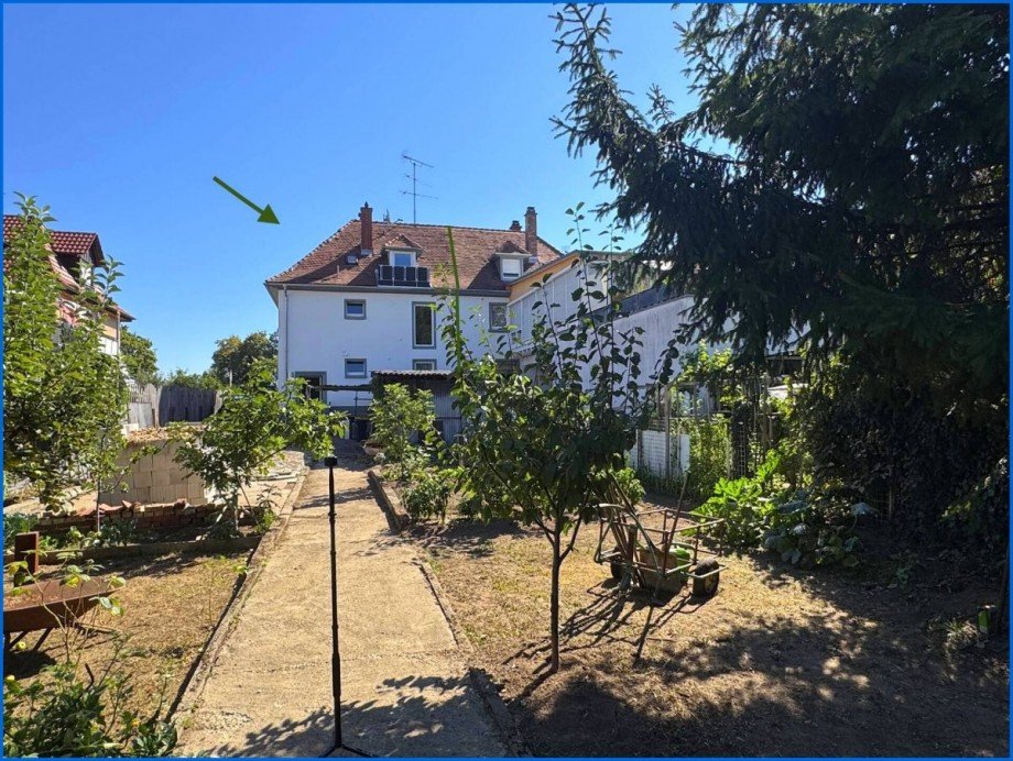 West-Ansicht, Garten Mehrfamilienhaus Singen am Hohentwiel