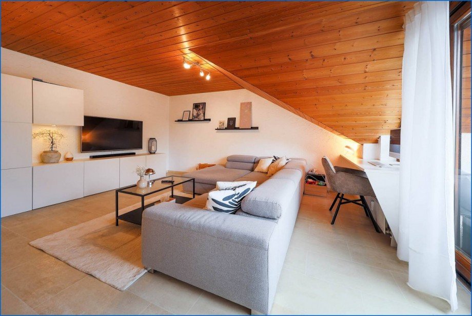 Wohnzimmer Etagenwohnung Rielasingen-Worblingen