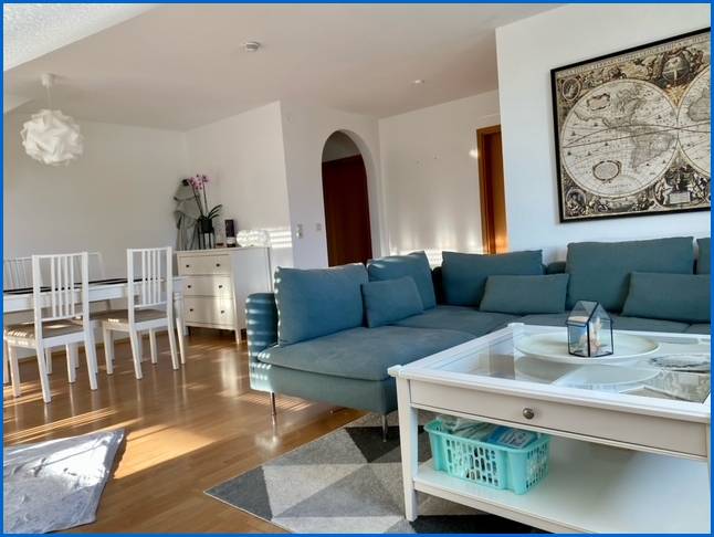 Wohnzimmer Dachgeschosswohnung Stei�lingen