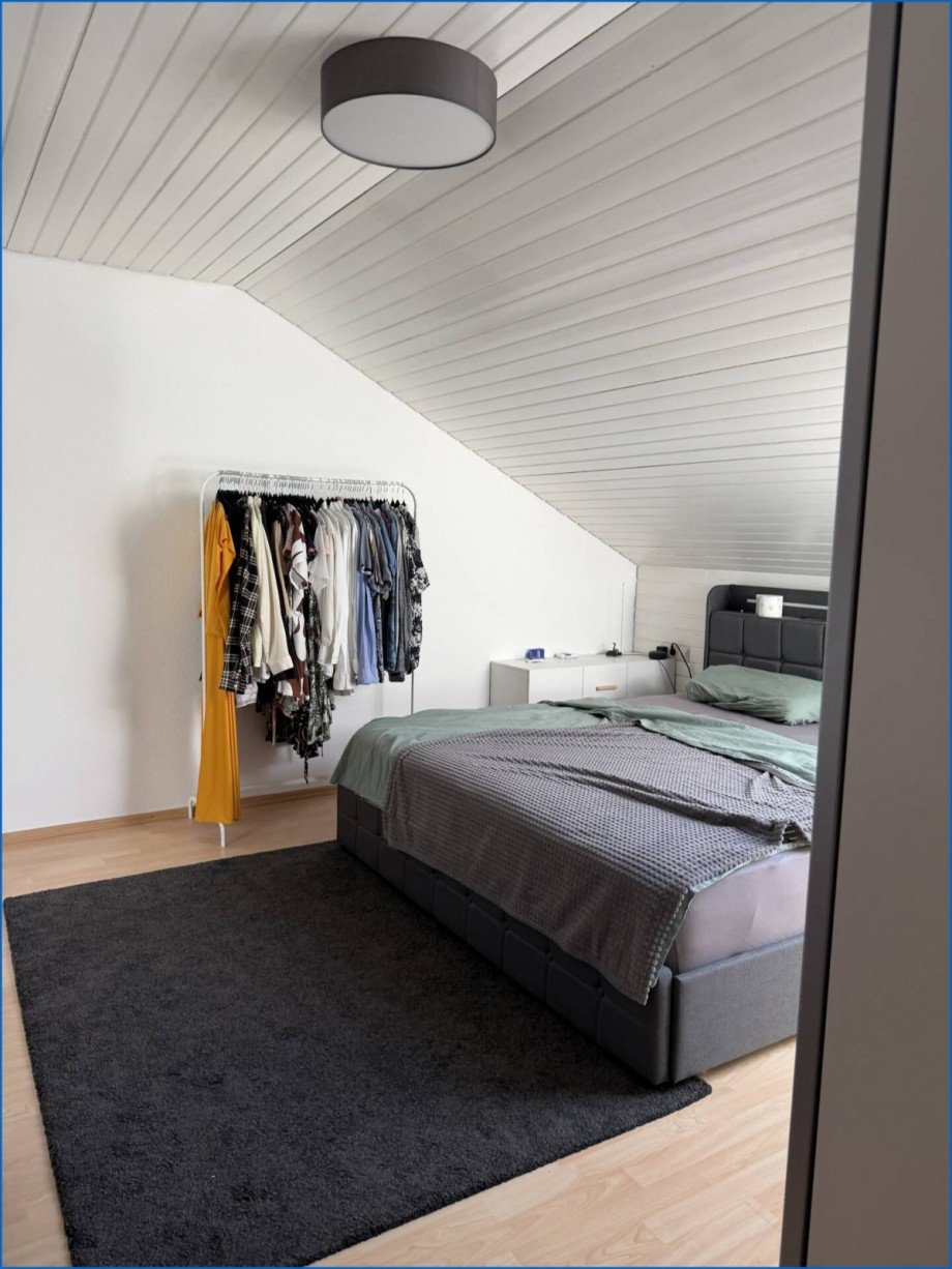 Schlafzimmer Dachgeschosswohnung Radolfzell am Bodensee