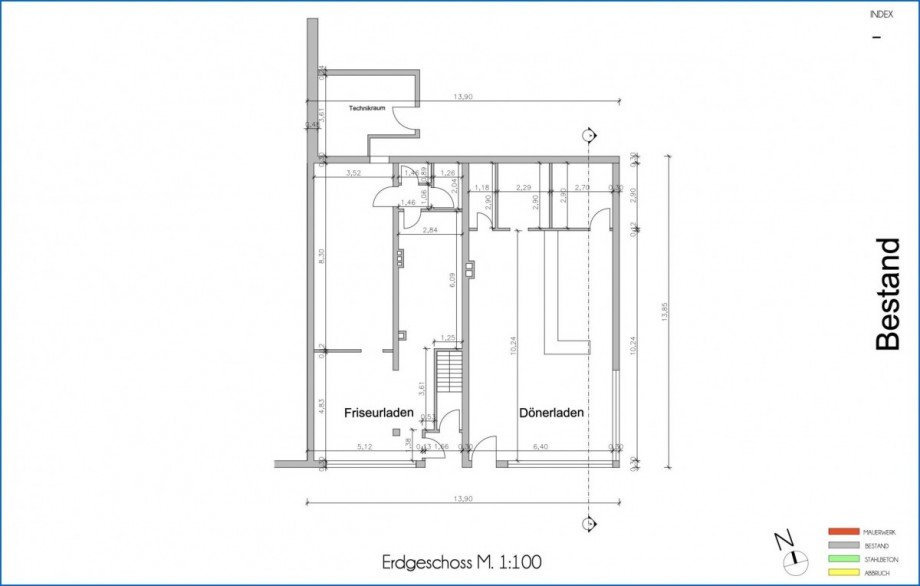 EG Grundriss Wohn- / Gesch�ftshaus Konstanz / F�rstenberg