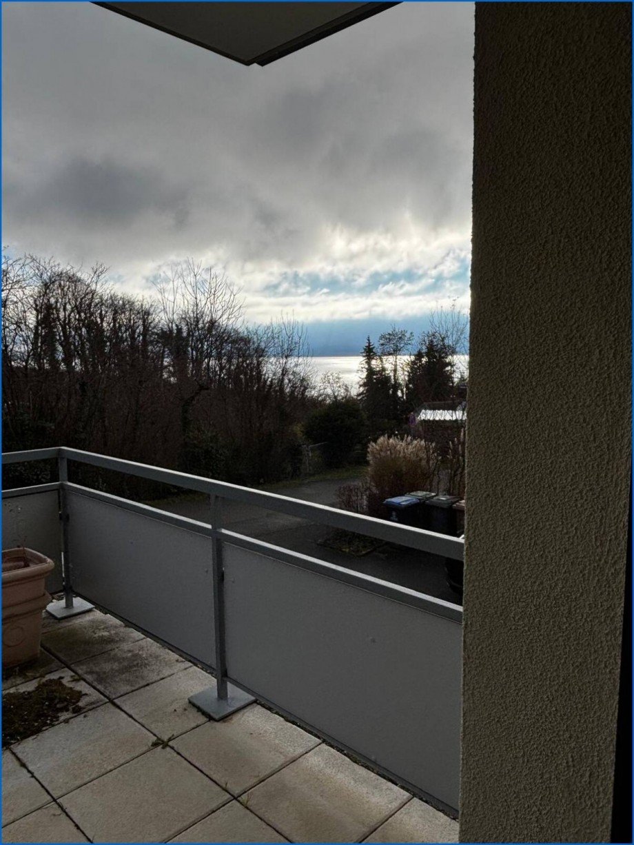 Blick auf den Bodensee gro�er Balkon1 Erdgeschosswohnung Meersburg
