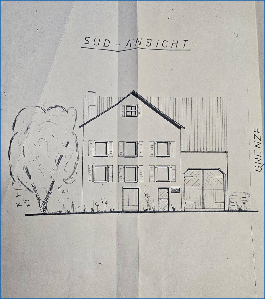 Ansicht S�d Einfamilienhaus Stei�lingen