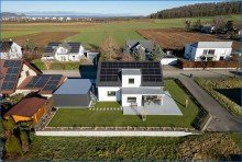 Luftbild 1 Gro�z�gig u. modern: Traum-Einfamilienhaus in sch�ner Lage von Rielas.-Worblingen,Bj.24, KfW 40+ !