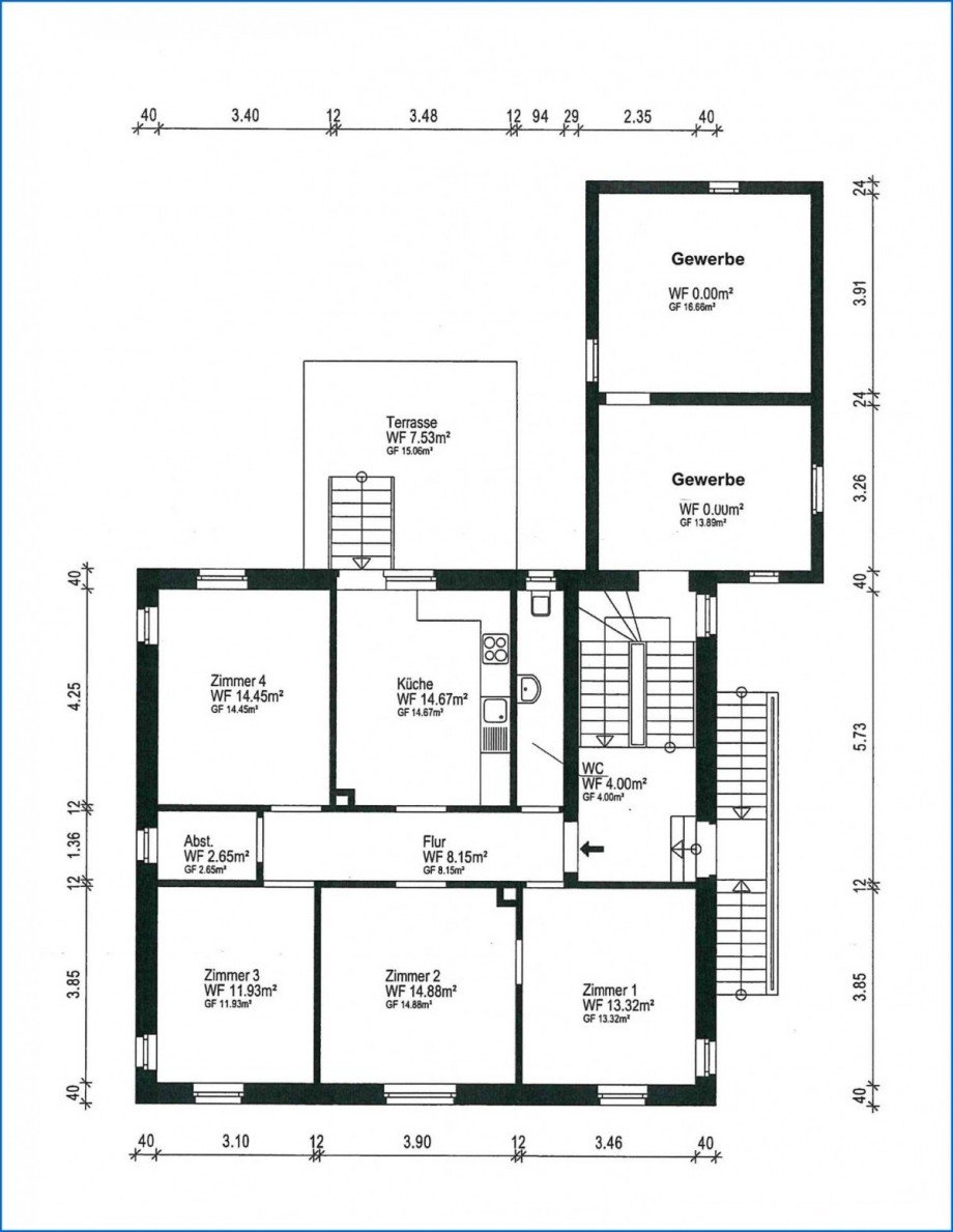 EG Grundriss Mehrfamilienhaus Radolfzell am Bodensee