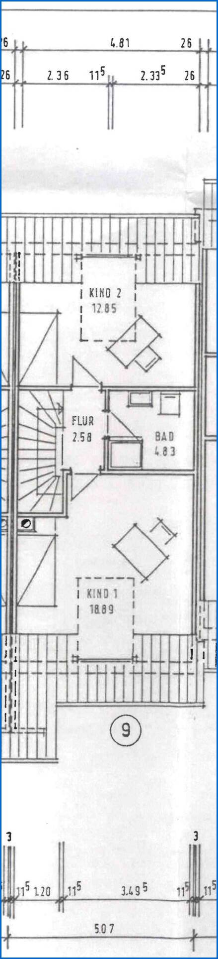 Grundriss DG Reihenmittelhaus Radolfzell am Bodensee / B�hringen