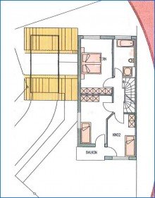 Grundriss OG Sch�ne DHH mit viel Platz und Einzel-Garage in ruhiger Lage - aktuell vermietet!