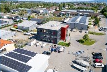 Ansicht Geb�ude von oben Bit Panorama B�ro - Praxis - Workspace - Schulung - Produktion - Lager    / 
    EG und 1. OG