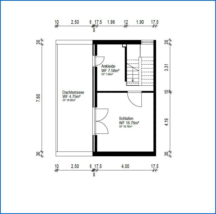 DG Grundriss Reihenmittelhaus Rielasingen-Worblingen / Worblingen