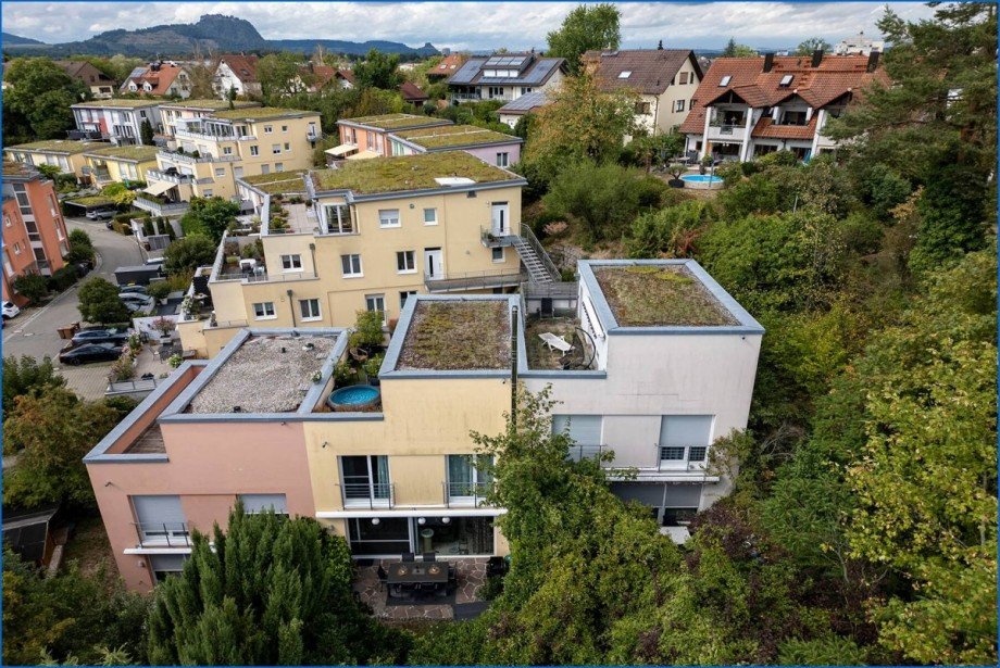Drohne Reihenmittelhaus Rielasingen-Worblingen / Worblingen