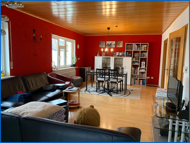 Wohnzimmer Etagenwohnung Radolfzell am Bodensee