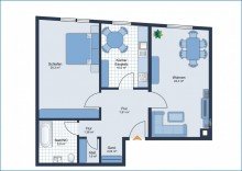 Wohnung Grundriss 1. OG Sch�ne sanierte 2 Zimmer-Altstadtwohnung im vertr�umten Engen / Hegau in  Top Lage!