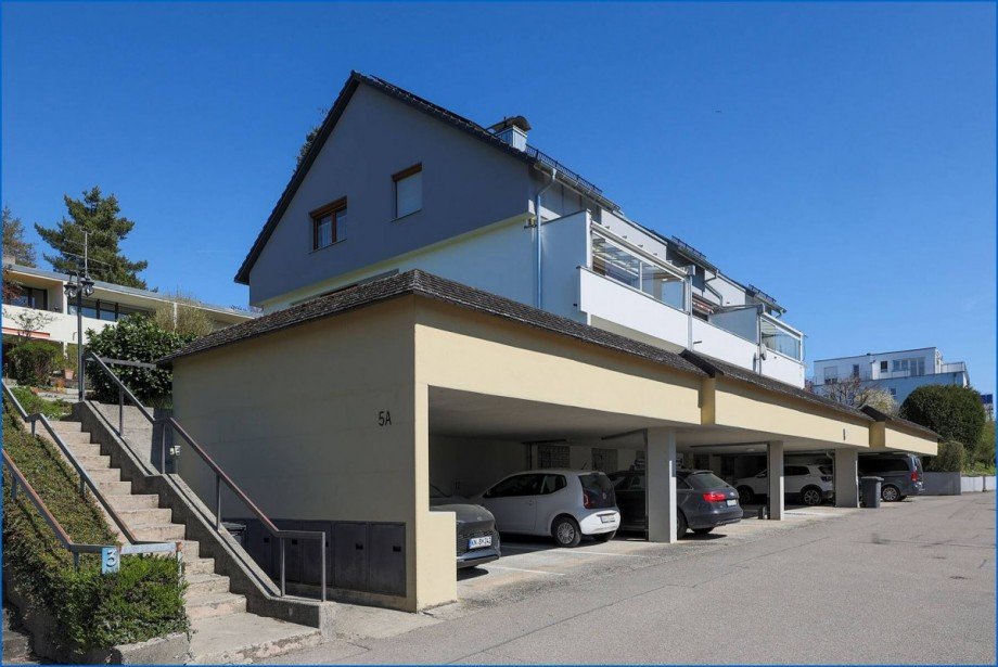 Ansicht Haus linke Seite Etagenwohnung Radolfzell am Bodensee