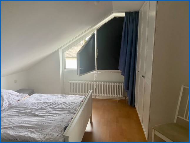 Schlafzimmer Dachgeschosswohnung Stei�lingen