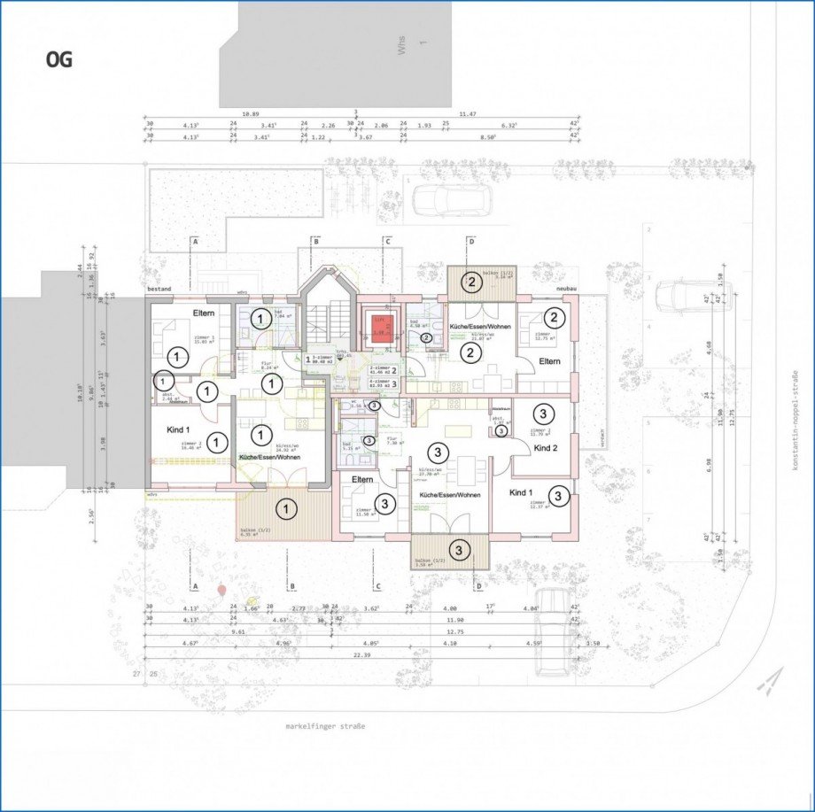 Grundriss OG Etagenwohnung Radolfzell am Bodensee