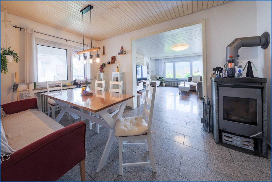 Esszimmer mit Kamin Bungalow Rielasingen-Worblingen / Worblingen