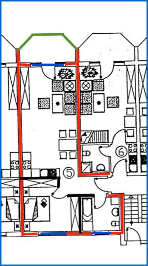Grundrissplan Whg. Nr. 5 Erdgeschosswohnung Radolfzell am Bodensee