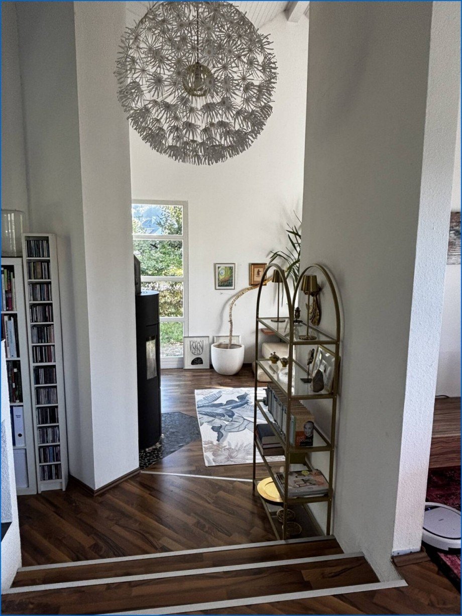 Zugang Wohnzimmer Einfamilienhaus M�hlingen / Zoznegg